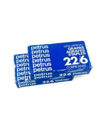 Caja grapas PETRUS 22/6