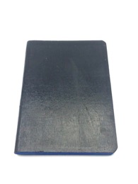 Libreta A6 tapas negras rayada