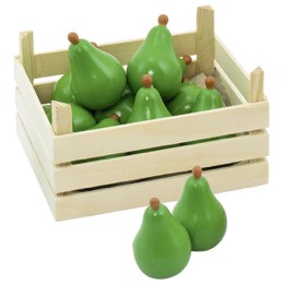 Caja de Madera con peras