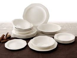 Vajilla de loza inglesa Churchill Artic White