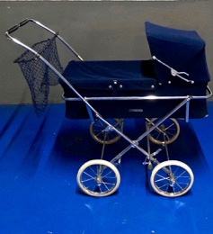 Carrito con capazo bebé VEDETTE | ARRUE  - Azul Marino - Vintage.jpg