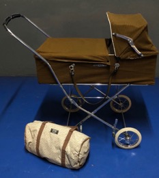 Carrito con capazo bebé JANÉ  - Pana Marrón- Vintage
