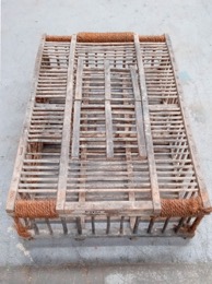 Jaulas de madera gran tamaño transporte aviar | 115 x 74-75 x 29 cm