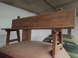 Banco Rústico de Madera 