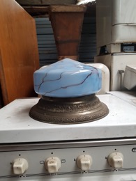 Plafón de Opalina Azul veteado