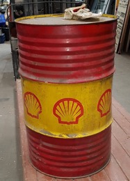 Bidón lubricante SHELL 209 L vacío
