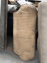 Asiento trasero piel blanco 