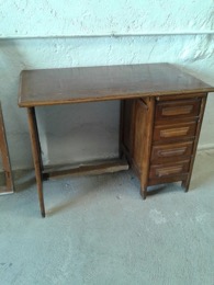 Escritorio roble americano | 1 bucle cajones