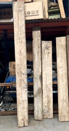 Tablón | Traviesa madera blanca