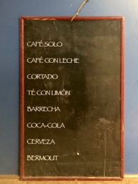 Pizarra Bar | Bodega