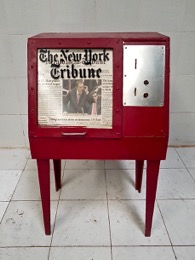 Dispensador de periódicos americano | Rojo