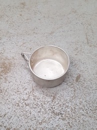 Vaso | Cacillo aluminio |⦵ 8 cm | Años 80