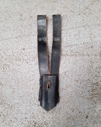 Tahalí porta puñal cuero negro