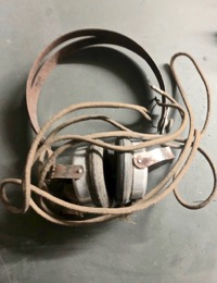 Auriculares | cascos de escucha ANDRÉ FALCO. para equipo de radiotelegrafista