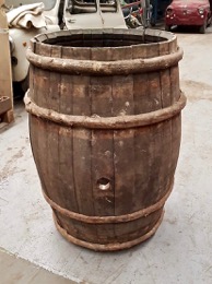 Barrica de roble 225 l | flejes madera sin tapa  | ⦵ 60 x h 90