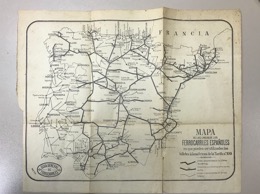 Mapa de las Lineas de los FERROCARRILES ESPAÑOLES
