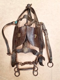 Cabezada de caballo con careta y  bocado