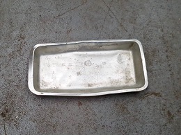Bandeja rectangular médica en aluminio