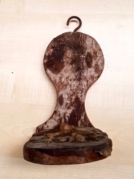Candelero de pared rústico en madera