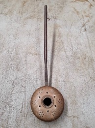 Calentador de cama en bronce y hierro