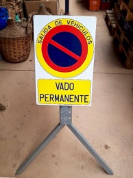 Placa señalización | Salida de Vehículos. Vado Permanente