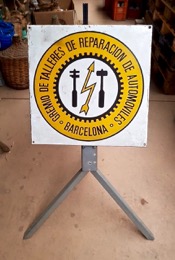Placa | Distintivo Gremio de Talleres de Reparación de Automóviles .Barcelona
