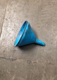Embudo plástico pequeño | Azul