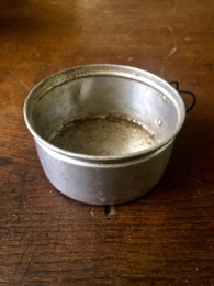 Vaso | Cacillo aluminio | ⦵10,5 cm | Años 70