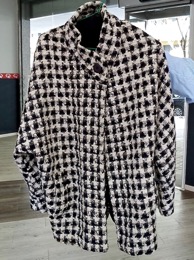 Chaquetón señora estampado pata de gallo | Años 60