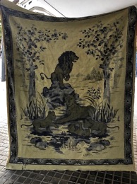 Alfombra con motivo natural | Familia Leones | Años 50