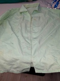 Camisa básica verde claro gastada | Años 80