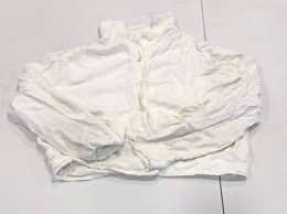 Camisa corta blanca m/larga|  Años 70