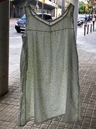 Camisa de dormir florecitas azules