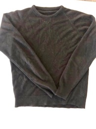 Jersey de cuello redondo cerrado color gris