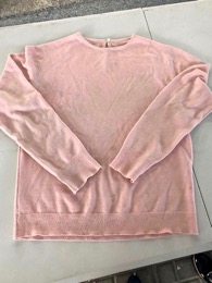 Suéter | Jersey rosa cuello cerrado redondo | Color Rosa