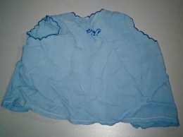Blusón verano azul celeste recién nacido | Años 60