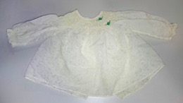 Blusa bebé recien nacido blanco roto | Años 60