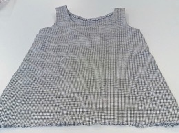 Pichi | Camisola a cuadraditos verde/negro cortado por el bajo