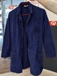 Bata taller mecánico azul | 3 botones