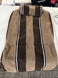 Funda individual asiento coche con cabezal