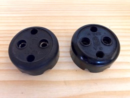 Toma de corriente enchufe circular GAC 6A | 250 v oscuro