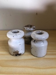 Aisladores | Derivadores de porcelana ⦵ 3 cm x h 4 cm