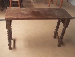 Mesa auxiiliar | Consola con pata salomónica