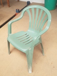 Silla de plástico apilable terraza | Bar | Verde claro