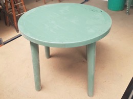 Mesa de plástico redonda terraza | Bar| Verde claro