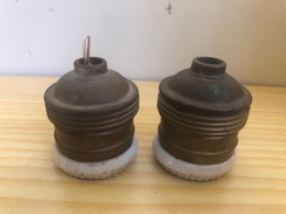 Portalámparas E27 Latón SIMON con arandela porcelana