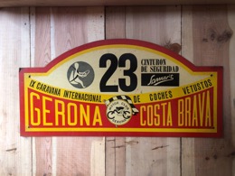 Distintivo Rallye GERONA COSTA BRAVA _ IX Caravana Internacional de Coches Vetustos_ Motor Club Gerona