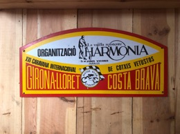 Distintivo Rallye GERONA-LLORET COSTA BRAVA _ XXI Caravana Internacional de Coches Vetustos_ Motor Club Gerona