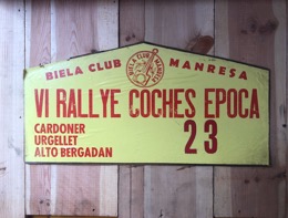 Distintivo Rallye _ VI Rallye Coches Epoca_ Biela Club Manresa
