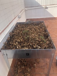 Mesa galvanizada cultivo huerto urbano HERSTERA